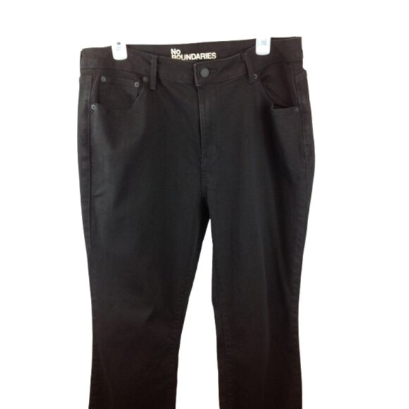 No Boundaries Womens Ladies Mid Rise Stretch Dark Wash Bootcut Denim Jeans Sz 18 - Picture 6 of 8